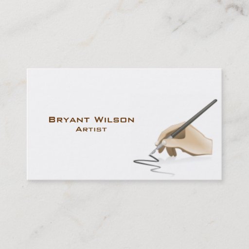 Customizable Artist Business Card Template