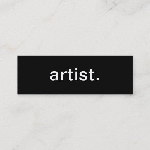Artist Business Card