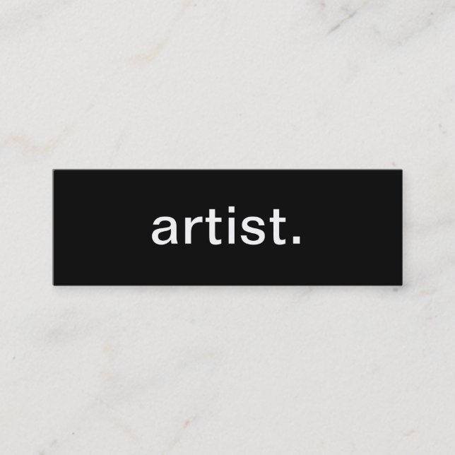 Artist Business Card (Front)