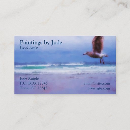 Customizable Artist Business Card