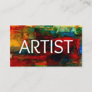 Artist Business Card by businessCardsRUs at Zazzle
