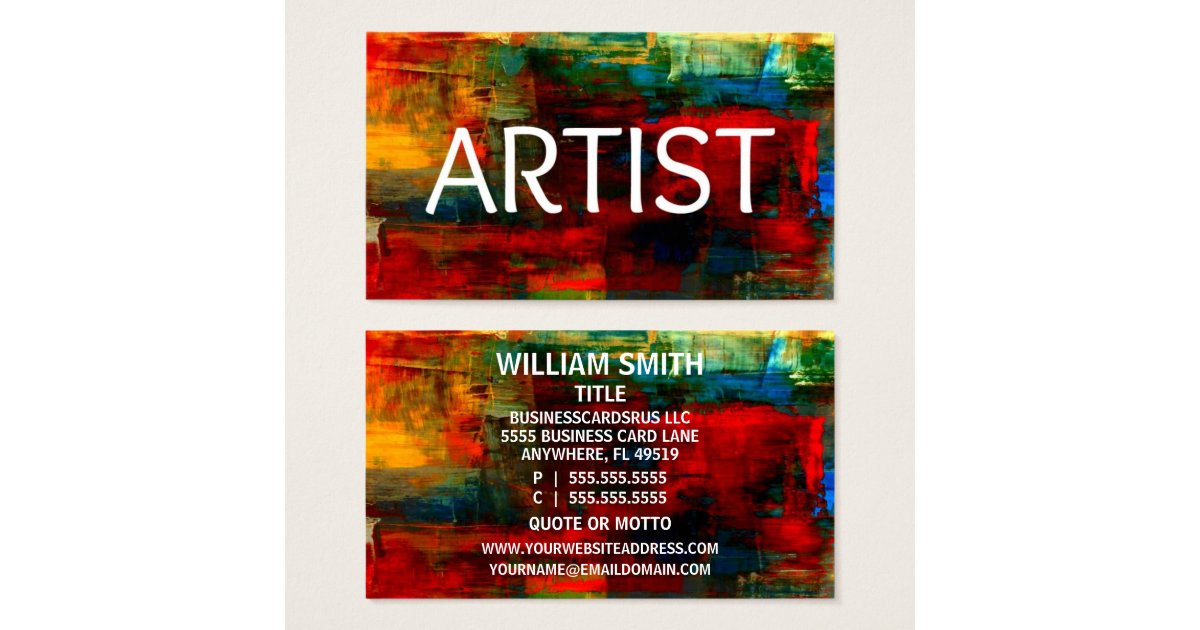 Artist Business Card