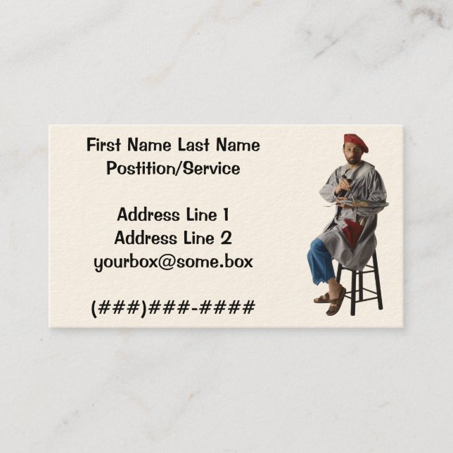 Artist Business Card (Front)