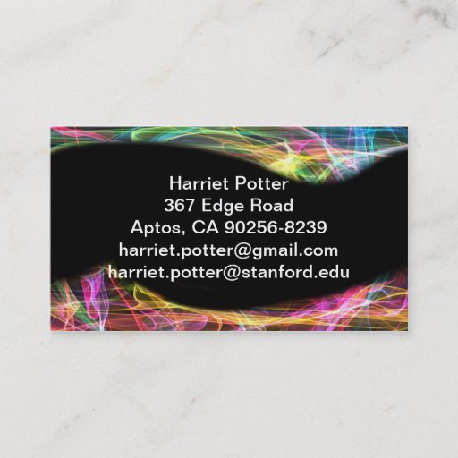Customizable Artist Business Card