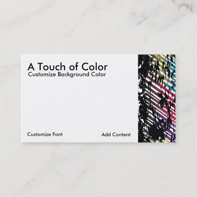 Artist Business Card Template (Front)