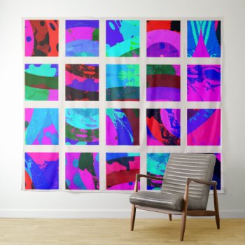 Artist Chic Abstract Modern Tapestry by jetglo at Zazzle