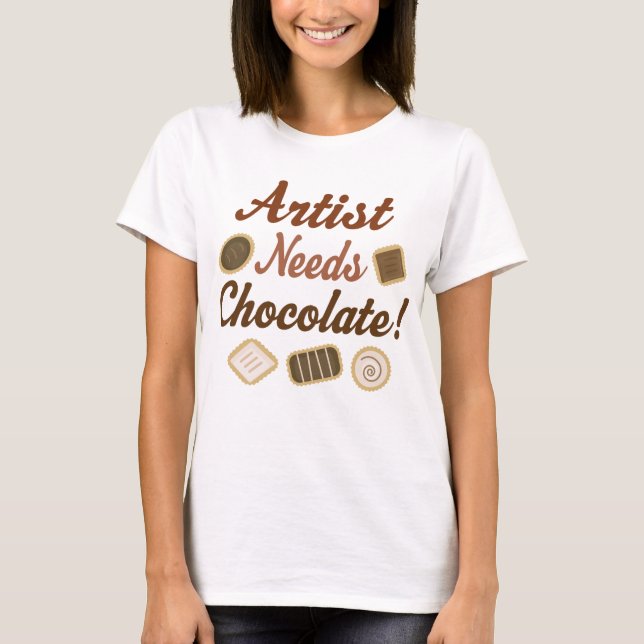 Artist Chocolate T-Shirt (Front)
