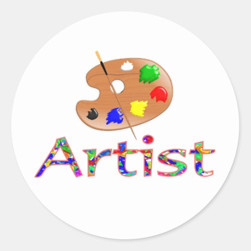 Artist Classic Round Sticker