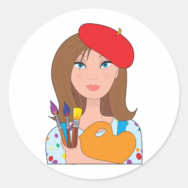 Artist Classic Round Sticker (Front)