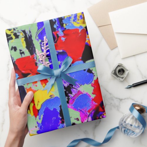 Artist Color Abstract Wrapping Paper