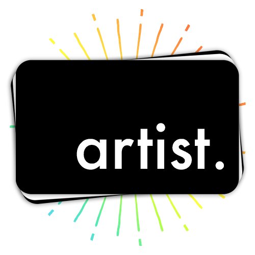 artist. (color customizable) business cards