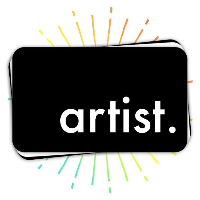 artist. (color customizable) business card (Creator Uploaded)