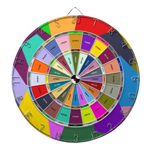 Artist Color Hex Picker Abstract Dart Board