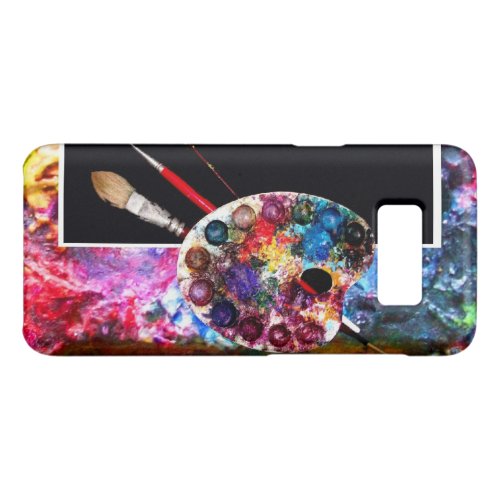 ARTIST COLOR PALETTE AND BRUSHES Black Case_Mate Samsung Galaxy S8 Case