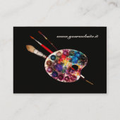 ARTIST COLOR PALETTE / Painter,Fine Art Materials Business Card (Back)