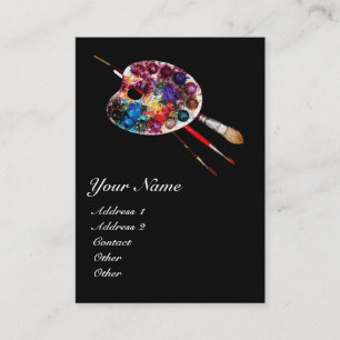 ARTIST COLOR PALETTE/ Painter,Fine Art Materials Business Card