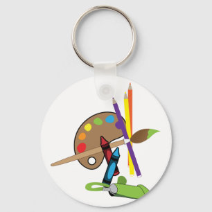 Artist Color Pallet Keychain