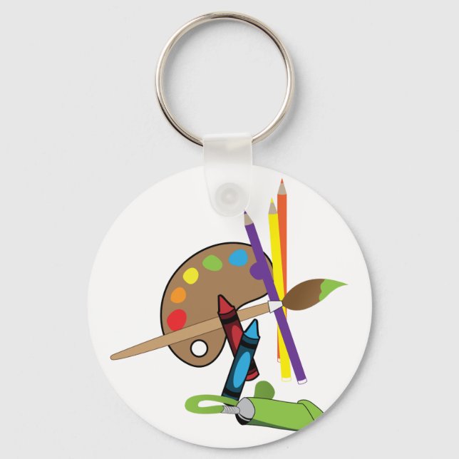 Artist Color Pallet Keychain (Front)