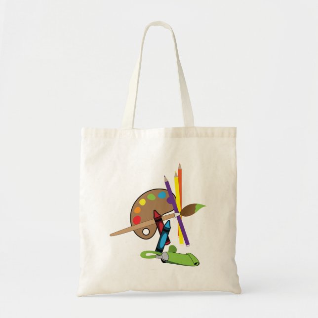 Artist Color Pallet Tote Bag (Front)