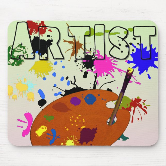 Artist Colorful Mousepad (Front)