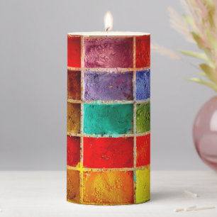 Artist Colors Pillar Candle