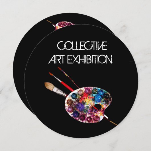 ARTIST COLOUR PALETTE ART SHOW GALLERY EXHIBITION (Front/Back)