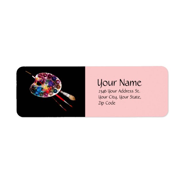 ARTIST COLOUR PALETTE ,black pink Label (Front)