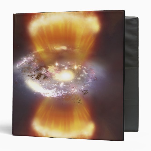 Artist concept of a galaxy binder (Front/Inside)