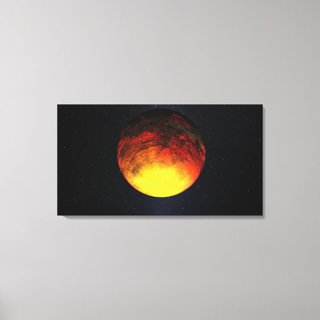 Artist concept of Kepler-10b Canvas Print (Front)