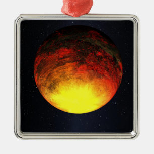 Artist concept of Kepler-10b Metal Ornament