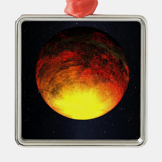 Artist concept of Kepler-10b Metal Ornament (Front)