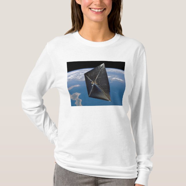 Artist concept of NanoSail-D in space T-Shirt (Front)
