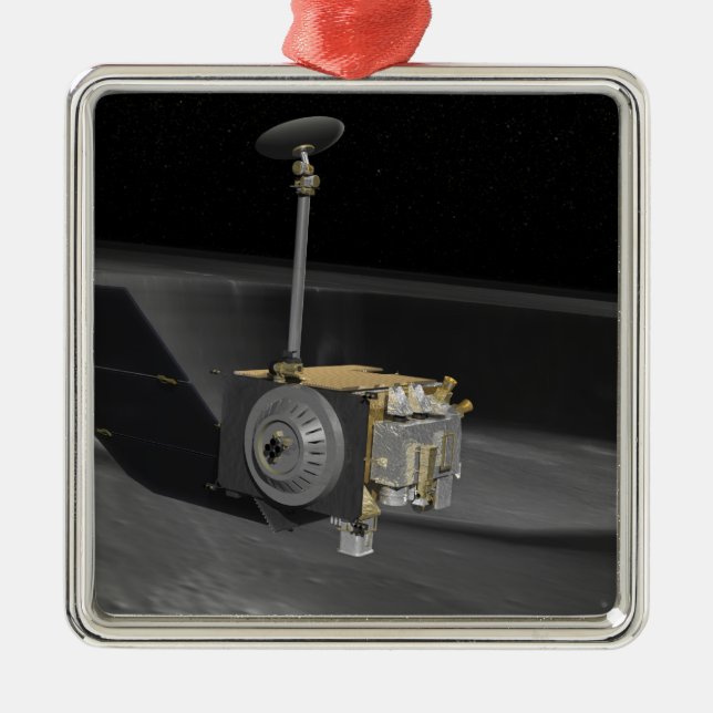 Artist Concept of the Lunar Reconnaissance Orbi 3 Metal Ornament (Front)