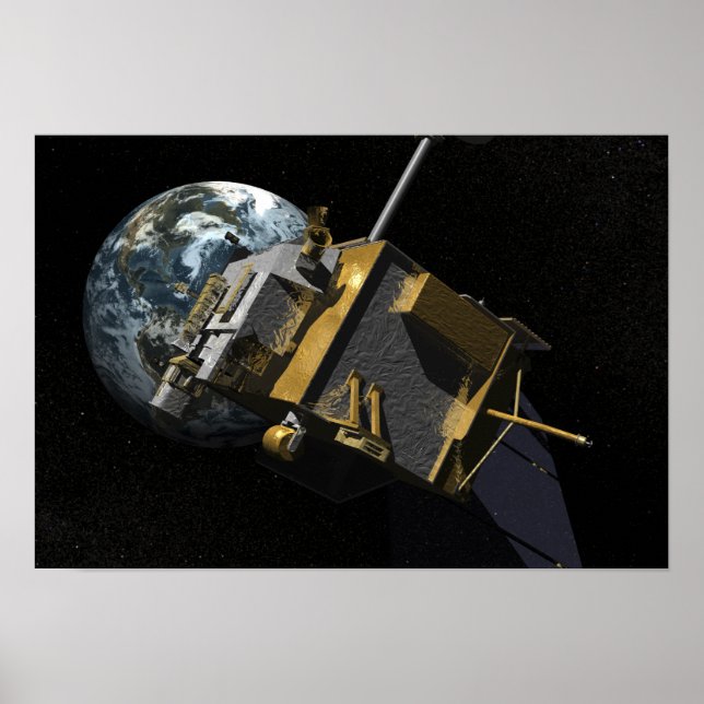 Artist Concept of the Lunar Reconnaissance Orbi 3 Poster (Front)