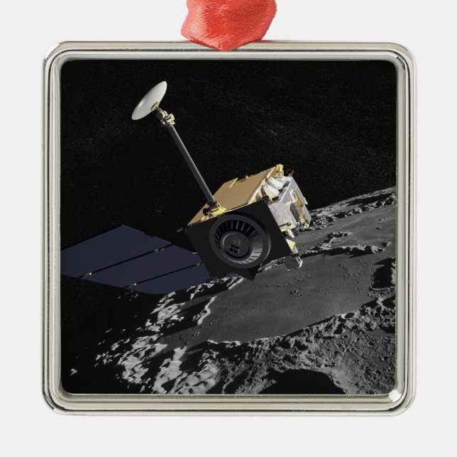 Artist Concept of the Lunar Reconnaissance Orbi Metal Ornament (Front)