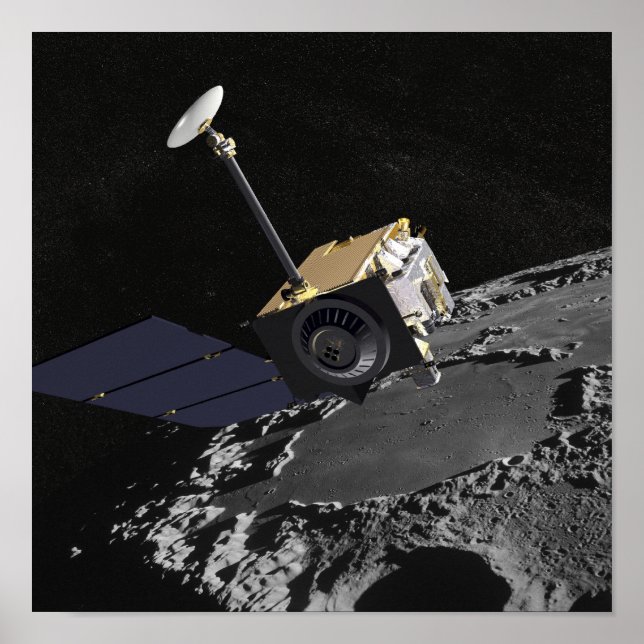 Artist Concept of the Lunar Reconnaissance Orbi Poster (Front)