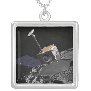 Artist Concept of the Lunar Reconnaissance Orbi Silver Plated Necklace