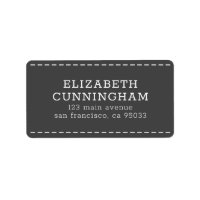 Artist Crafter Modern Simple Stitch Return Address