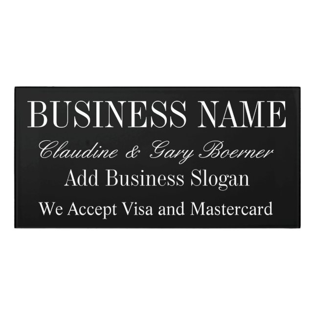 Artist Crafters Cash Stand Acrylic Adhesive Door Sign (Classic Front)