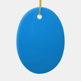 Artist Created Blue Color Shade :Add txt n image Ceramic Ornament