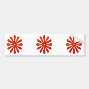 Artist created RED Shade GREEN Streak - SPARKLE Bumper Sticker