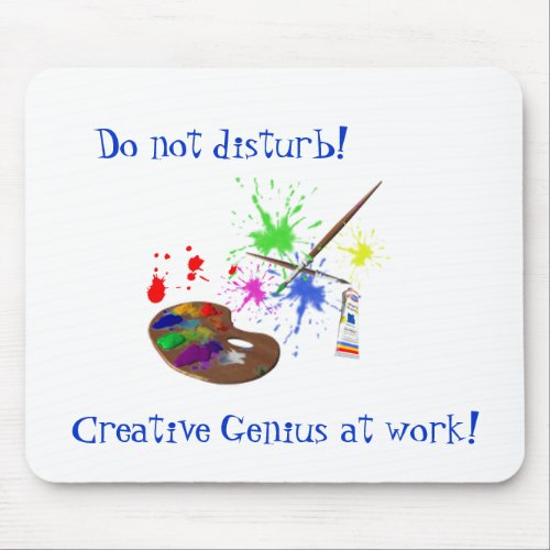 Artist Creating_Humor Mouse Pad