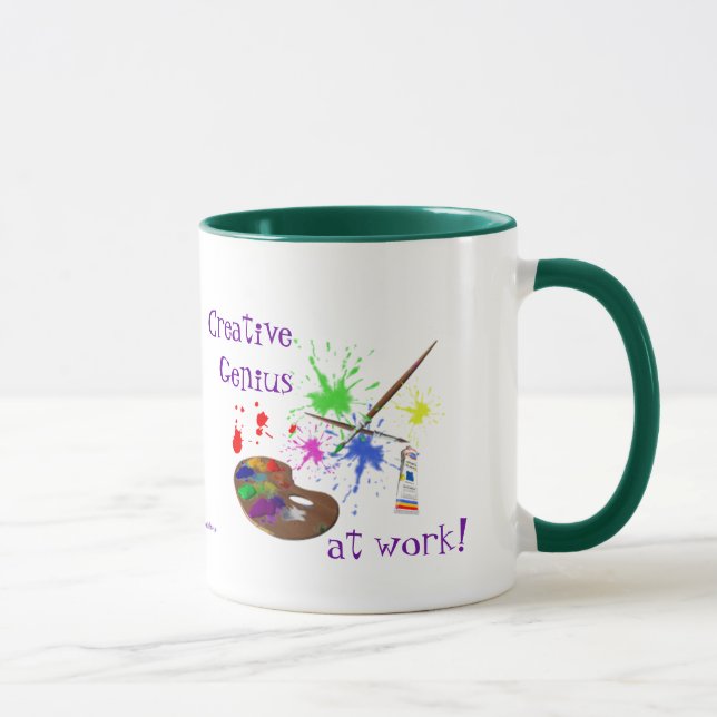 Artist Creating-Humor Mug (Right)