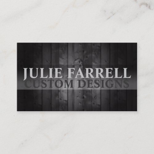 Artist Custom Design Black Wood Business Card Templates
