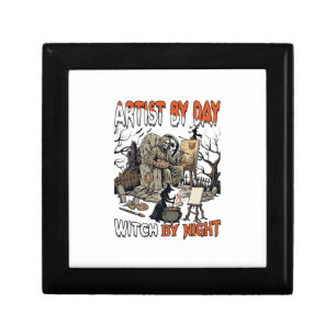 Artist Day Witch Night Halloween Skeleton Painter  Gift Box