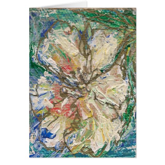 Artist designed card "La fleur" (Front)
