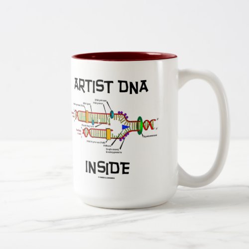 Artist DNA Inside DNA Replication Two_Tone Coffee Mug