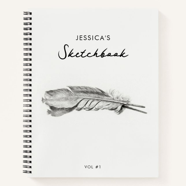 Artist Drawing Art Sketchbook Custom Name  Notebook (Front)