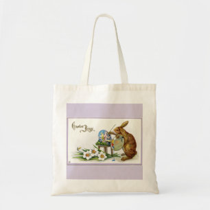 Artist Easter Bunny Lavender Budget Tote Bag