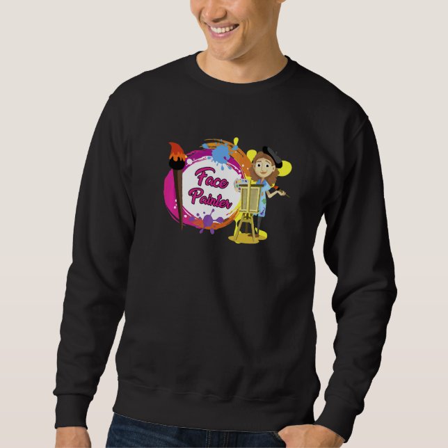 Artist Faces Painter   Sweatshirt (Front)